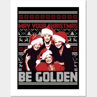 May Your Christmas Be Golden Posters and Art